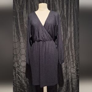 Guess Black Ribbed Knit Scarf